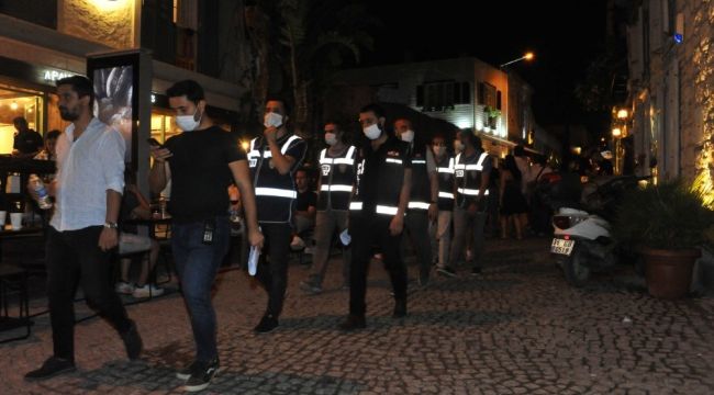 Çeşme'de 150 polisle eğlence mekanlarına denetim