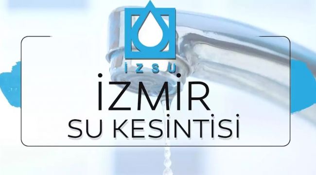 Gaziemir'de iki gün su yok