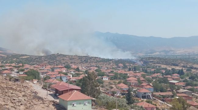 İzmir'de makilik alanda yangın