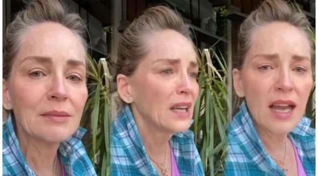 Sharon Stone ağlayarak paylaştı