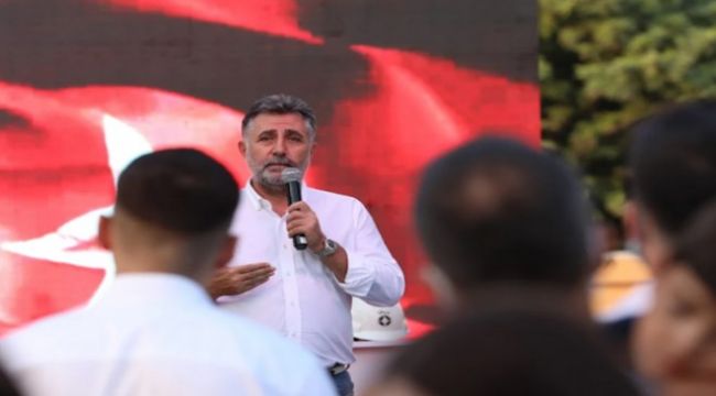 Temel atma töreni'nde Başkan Sandal'dan "Hodri Meydan" çıkışı