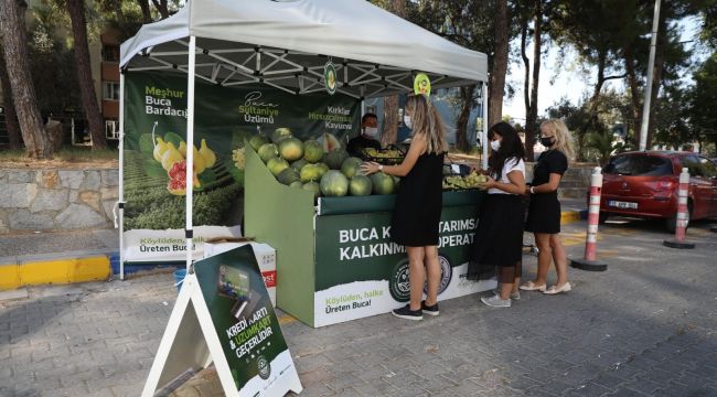 Buca'da hem üreticinin hem tüketicinin yüzü gülüyor