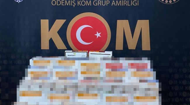 İzmir'de sahte bandrollü binlerce makaron ele geçirildi