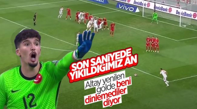 Milli Takım'ın yediği son saniye golünde Altay detayı