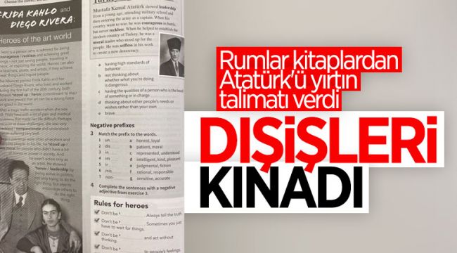 Rumlar'dan öğretmenlere 'kitabın Atatürk sayfasını yırtın' genelgesi