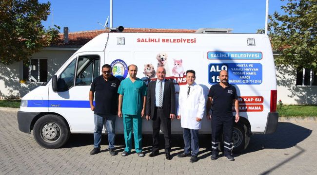 Salihli'de hayvan ambulansı "Haybulans" hizmete girdi