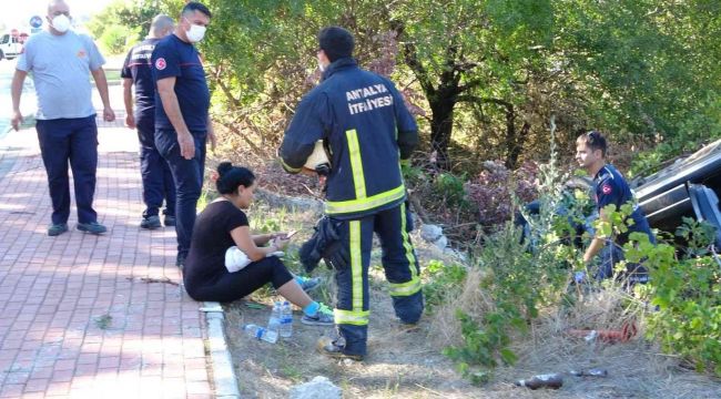 Hurdaya dönen araçta, burnu bile kanamadı