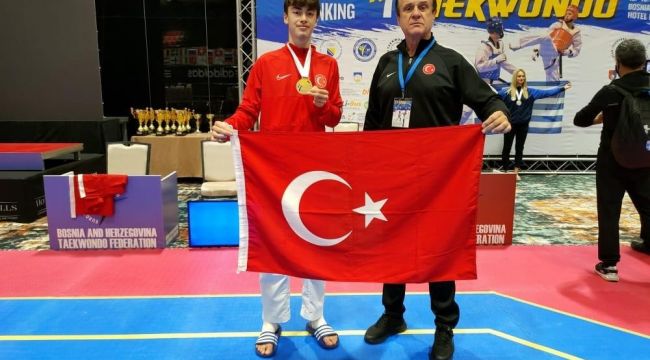 Taekwondoda Avrupa şampiyonu oldu