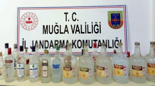 255 litre sahte içki ele geçirildi