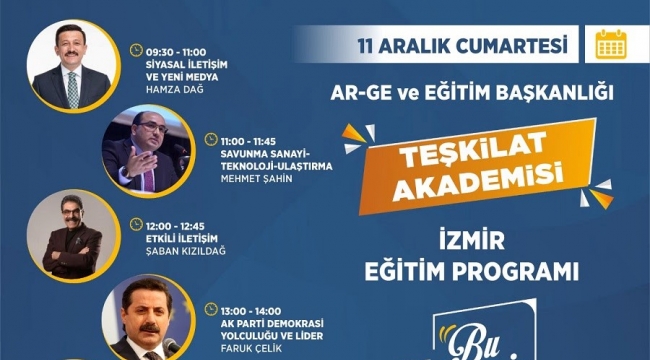 AK Parti İzmir'de 'Teşkilat Akademisi' başlıyor