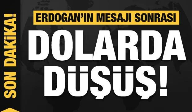 Dolar ve altında hızlı düşüş!