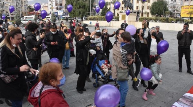 SMA'lı Duru için mor balonlar gökyüzüne bırakıldı