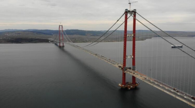 Asfaltlama bitti, Çanakkale Köprüsü gelecek haftanın sonunda açılıyor