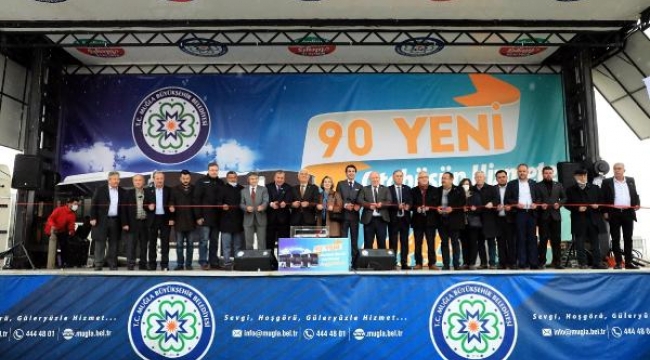 Muğla'da 90 yeni belediye otobüsü hizmete sunuldu