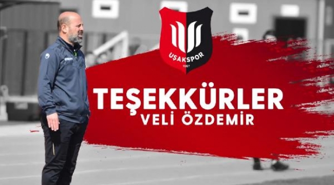 Uşakspor'da Veli Özdemir gitti