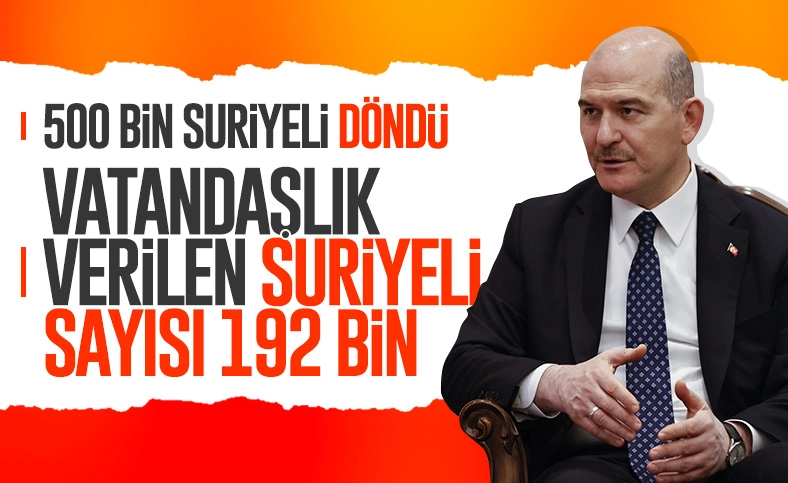 500 bin Suriyeli döndü, 192 bini Türk vatandaşı oldu