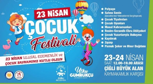 Çiğli Belediyesi'nden 23 Nisan'da çocuklara özel festival