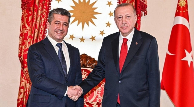 Cumhurbaşkanı Erdoğan, Barzani ile görüştü