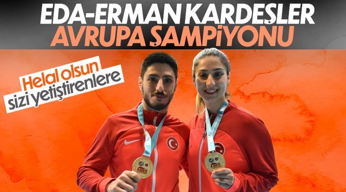 İki kardeş Avrupa şampiyonu