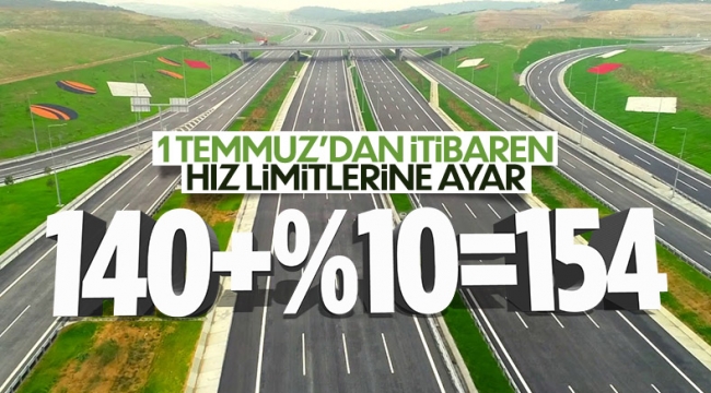 Otoyollarda hız limitleri artırılıyor