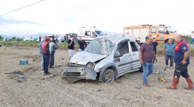 Aydın'da otomobil takla attı: 1 ölü, 1 yaralı var