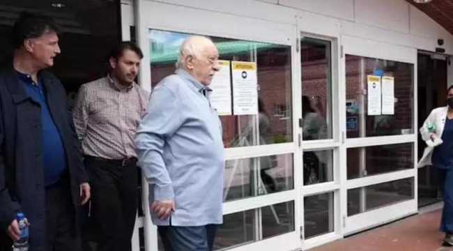 FETÖ elebaşı Gülen'in taburcu olma görüntüleri