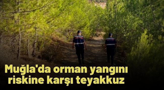 Muğla'da orman yangını riskine karşı teyakkuz