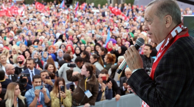 Cumhurbaşkanı Erdoğan, Balıkesir mitinginde mesajlar verdi