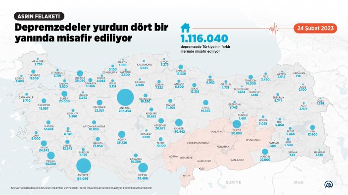 Hangi ilde kaç depremzede var?