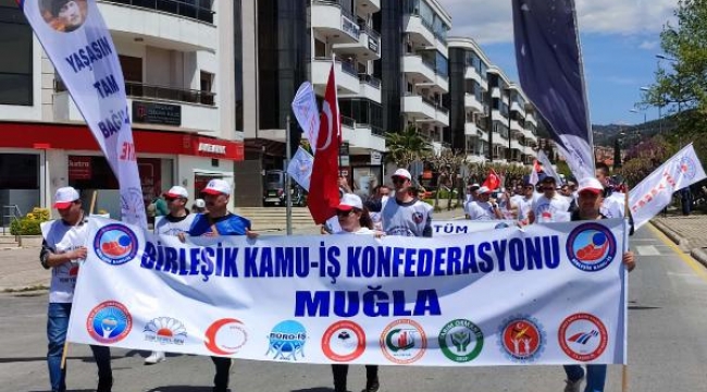 Muğla'da renkli 1 Mayıs kutlaması