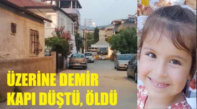 Aysima'nın üzerine sokakta demir kapı düştü