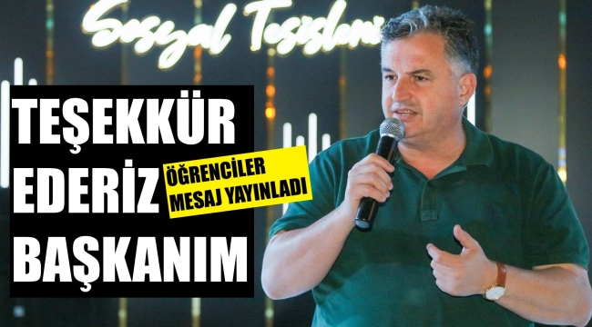 Kınık'ın yıldızları Başkan'a teşekkür etti