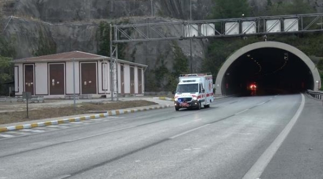 Bayraklı Tünelleri'nde yangın söndürme tatbikatı