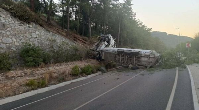 Doğal gaz tankeri Sakar geçidinde alt yola düştü