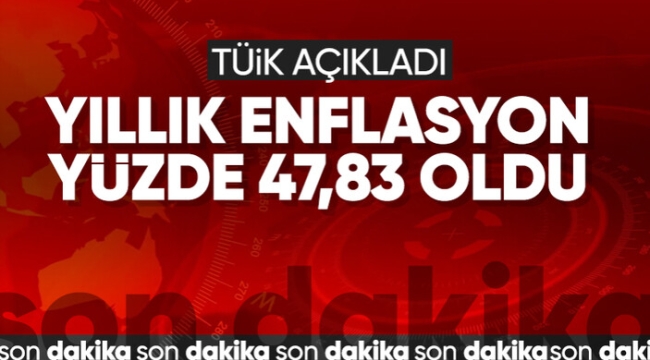 TÜİK 2023 enflasyon oranını açıkladı!