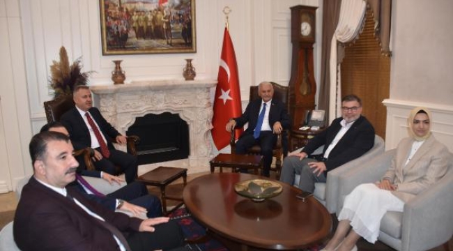 AK Parti'li Yıldırım, İzmir'de! Vali ve emniyet müdürünü ziyaret etti