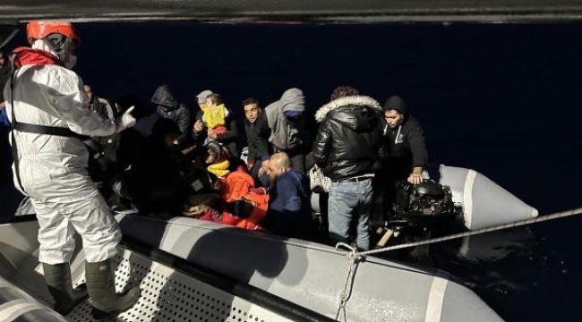 Kuşadası'nda 38 düzensiz göçmen kurtarıldı