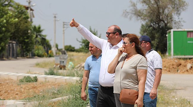 Başkan Çiçek sahada denetimde