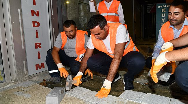 Başkan Yıldız'dan Gece Mesaisi