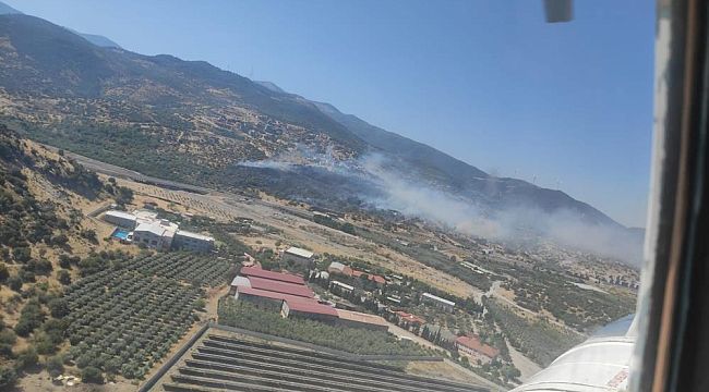 Menemen'de makilik alanda yangın