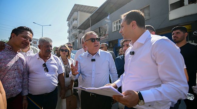 Zeybek Bornova'yı ziyaret etti, yatırımları yerinde inceledi