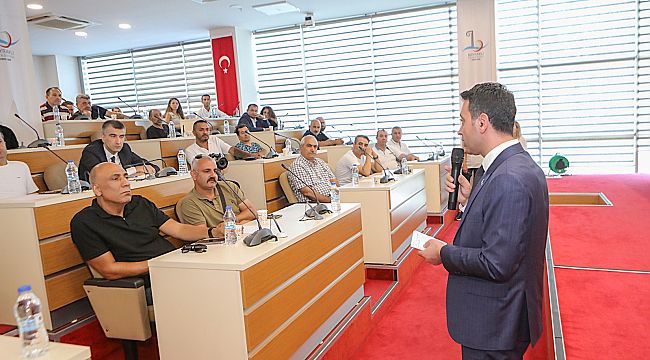 Başkan Önal, esnafla buluştu Sevgi Yolu projesi anlatıldı