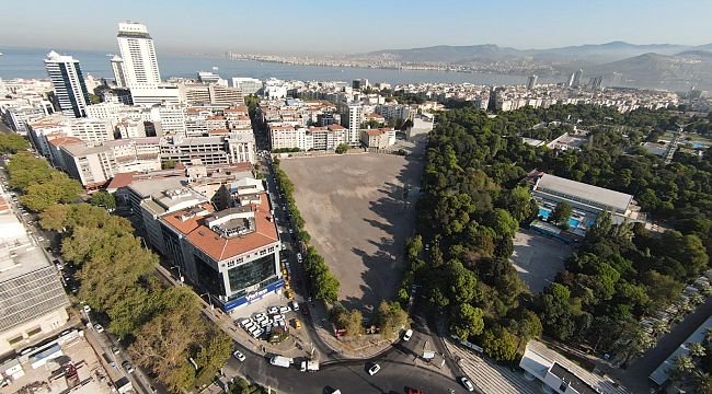 Belediye binasının yapımına karşılık Basmane Çukuru