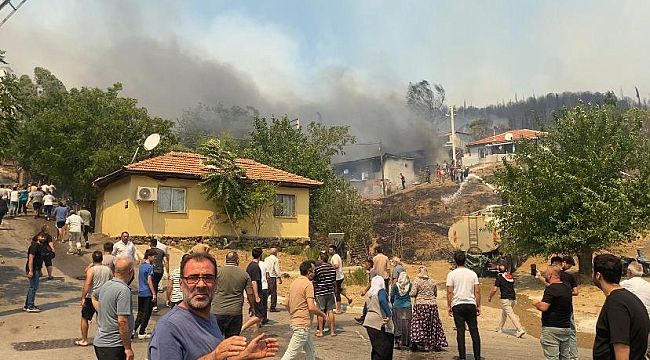 Yamanlar Dağı'nda çıkan yangınla mücadele sürüyor