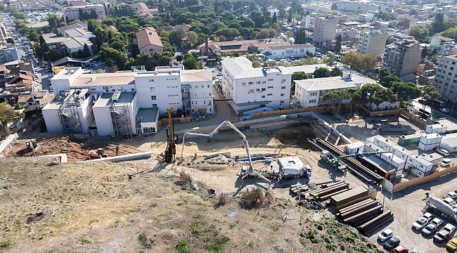 Eşrefpaşa Hastanesi ek bina inşaatında yoğun tempo