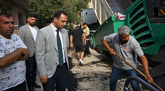 Kızılay Mahallesi'nde asfalt zamanı