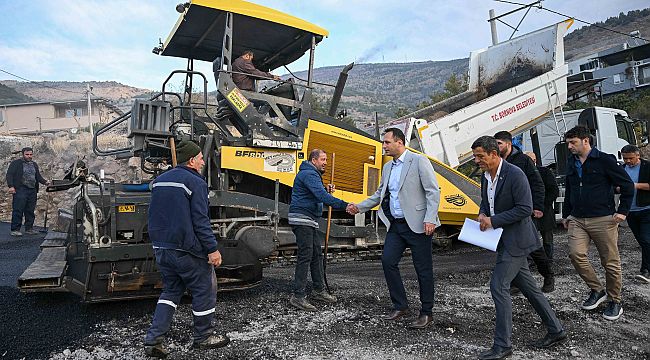 Bornova'da yol çalışmaları tam gaz devam ediyor