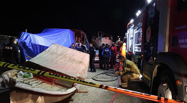 İzmir'de balıkçı teknesinde tüp patladı: 1 ölü