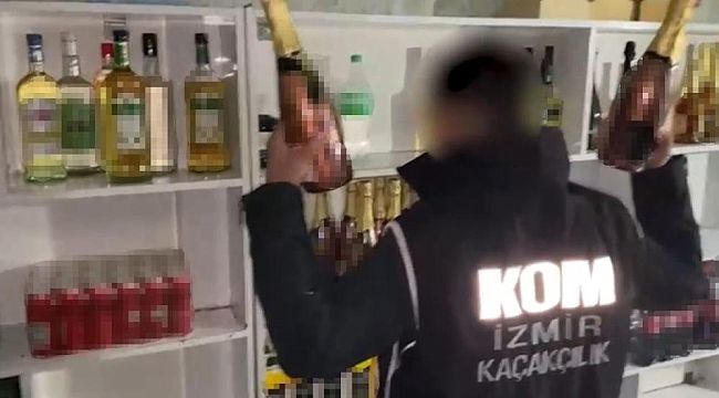 İzmir'deki eğlence mekanlarına kaçak alkol operasyonu