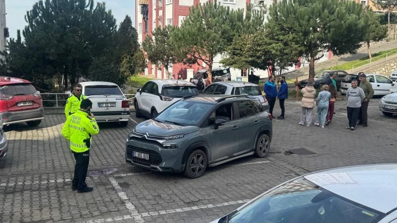 Zonguldak'ta bir kadın aracıyla kocasını ezdi